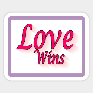 Love Wins Sticker